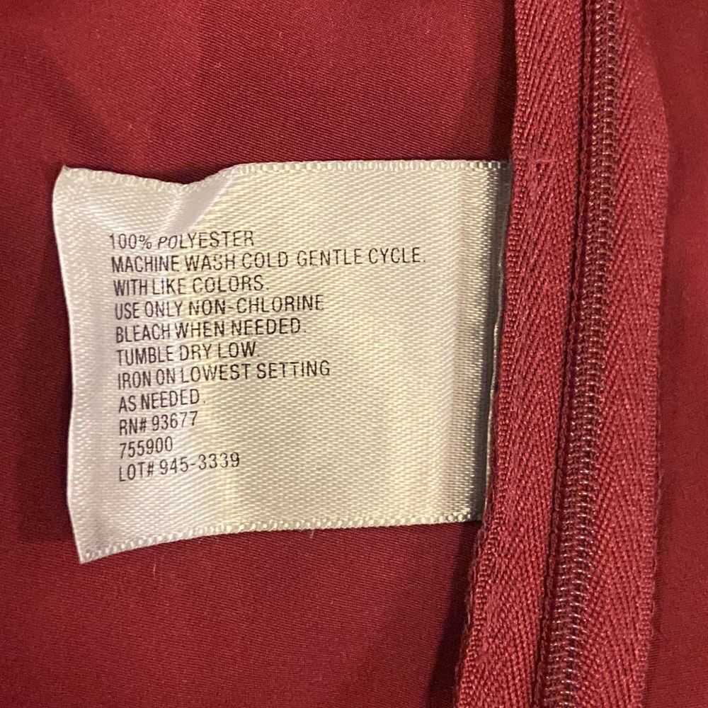 New Worthington Woman Color Burgundy Blouse Size 1X - Picture 10 of 13